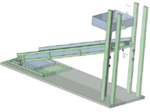 3D cad working out the vertical slide motion