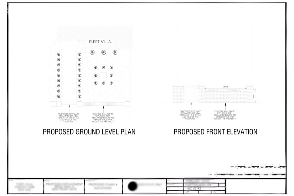 Original Proposed Ground Level Plan